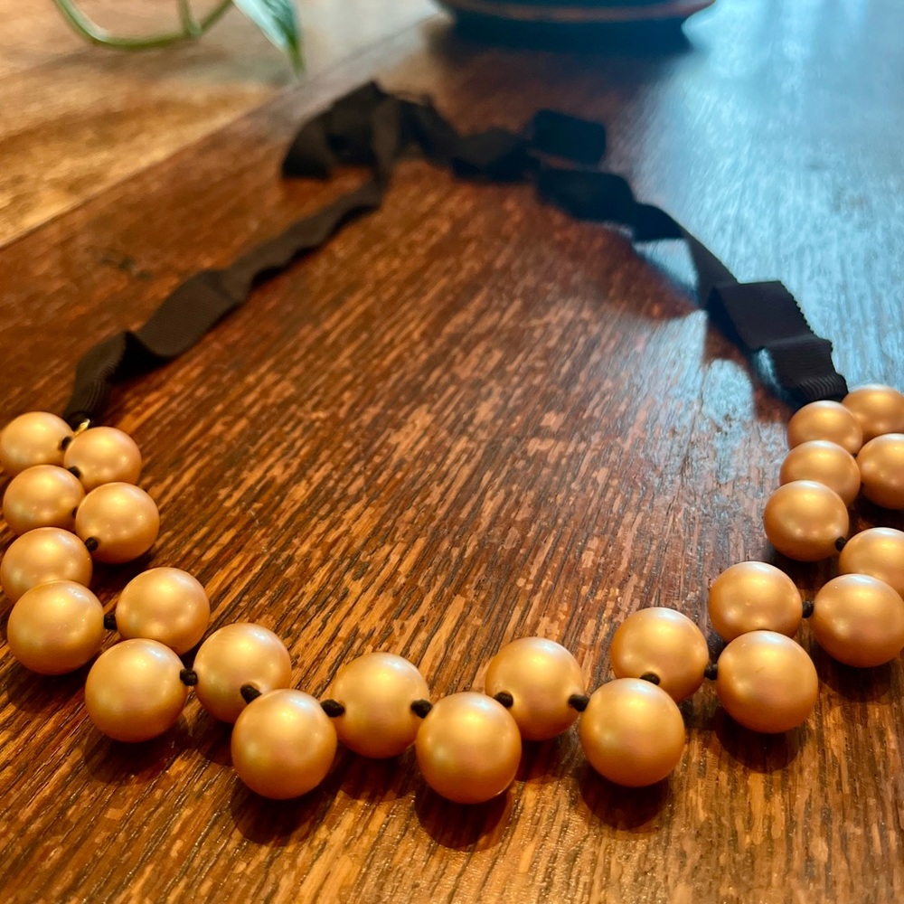 Elegant Jcrew Gold Beaded Necklace